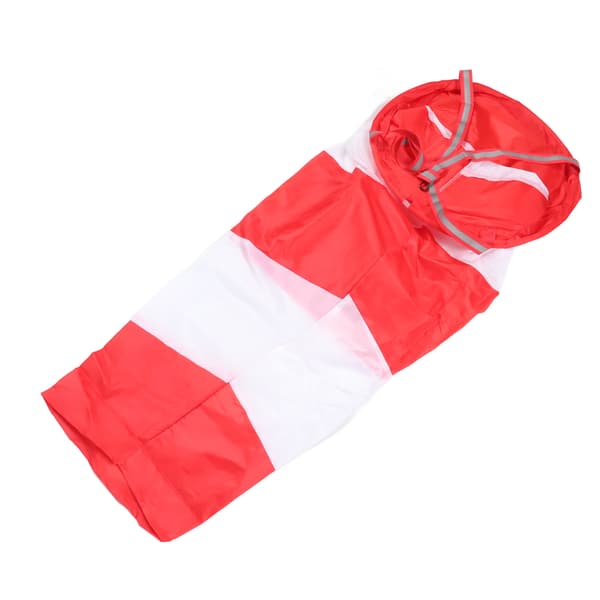 Wind Cone Light Strong Polyester Wind Direction Indicator Wind Sock for Outdoor Yard Industry Red 100cm Fluorescent Style
