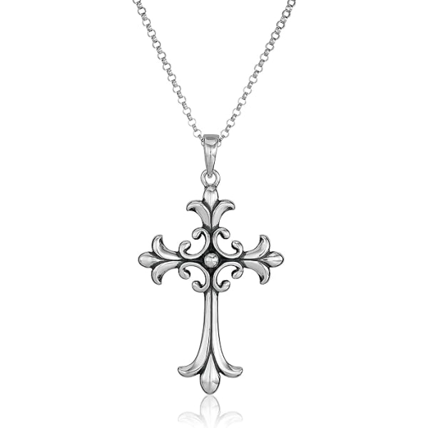 Samling Halsband med keltiskt kors i sterling silver