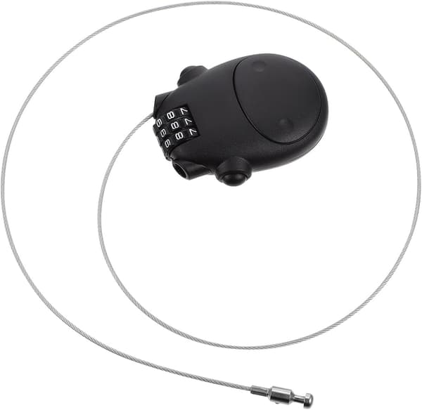 Helmet Lock Bicycle Password Lock Retractable Steel Cable Anti-theft Resettable Combination Practical Security