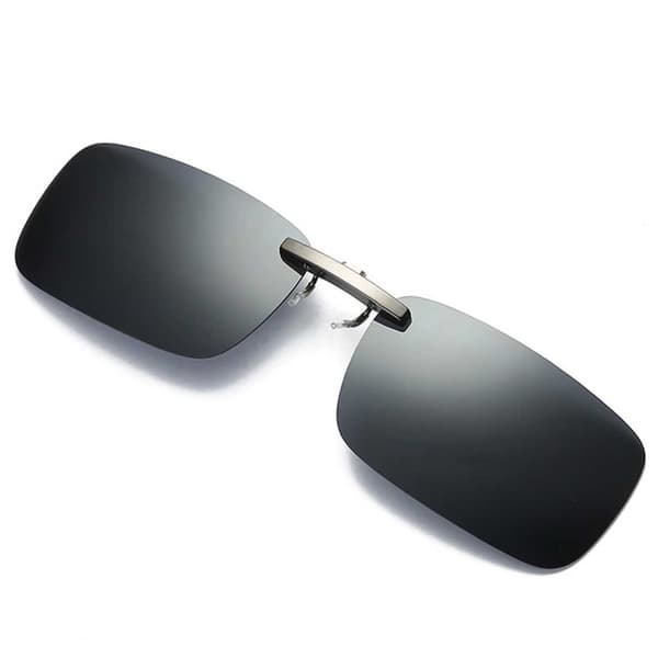 Clip-on aurinkolasit, metalli, musta 37x59mm