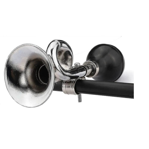 Bugelhorn, Retro Clown Horn, Barnhorn, Klassisk Vintage Twist Högtalare Siren Hooter Snigel Luft Horn för Fordon Cyklar Golfvagn (vit)