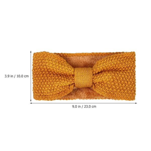 Strikkede knutehårbånd elastiske for kvinner 5 stk elastisk ullgarn motehårbånd hårtilbehør daglig look og trening