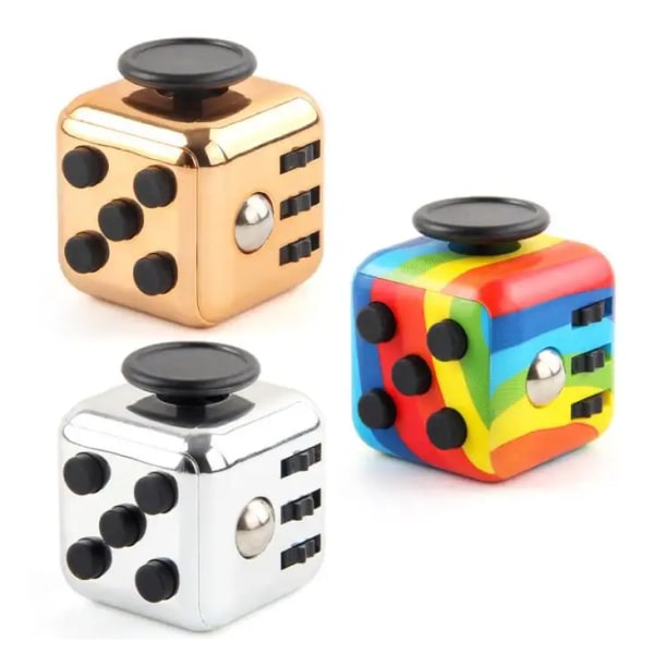 Release Stress Cube, Fidget Cube Pack, Fidget Cube Stress Ångest Tryckavlastande leksak för vuxna och barn-3 stycken