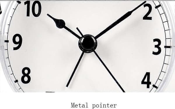 (Silver) Creative Children's Alarm Clock Student Simple Football Clock