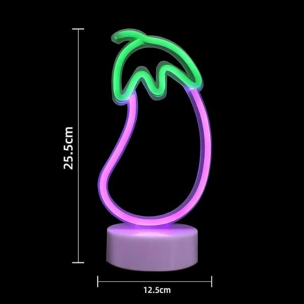 HA-Aubergine Neonljus LED Neonskylt För Sovrum, Kök, Fest