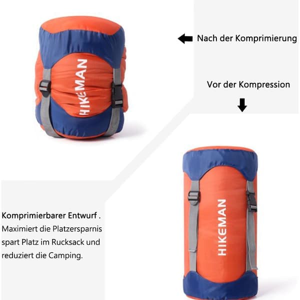 Compression Bag - 40% More Storage Space, Waterproof Ultralight Storage Bag for Sleeping Bag, Camping and Hiking