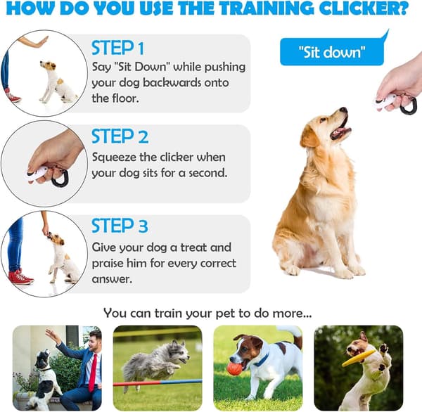 Dog Training Clicker with Wrist Strap is Durable and Lightweight