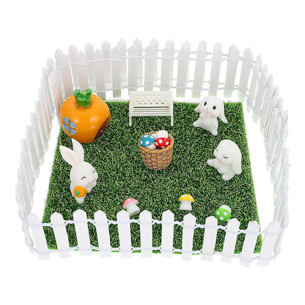 Græsplæne Ornament Fe Dyrefigurer Forsyninger Fe Farm Figurer Mini Have Scene Ornament Assorteret Assorted Color 14X14X1.5CM