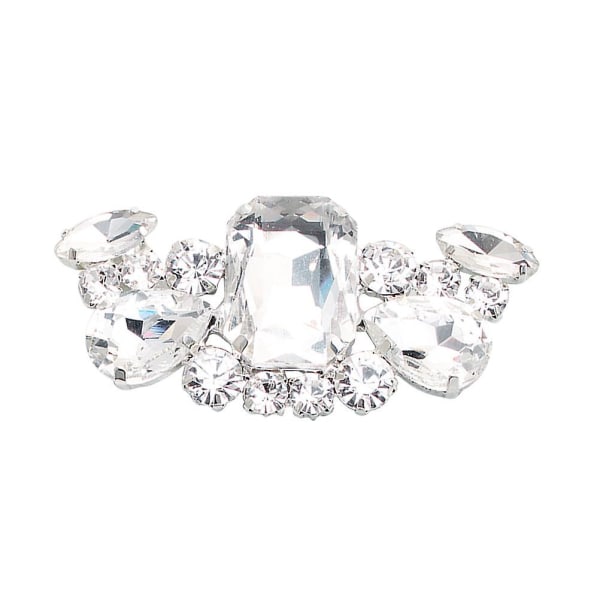 Dames Pumper Rhinestone Blomst Sko Dekor Blomst Sko Spenne Avtakbar Sko Klipp 6.5X3CM 6.5X3CM