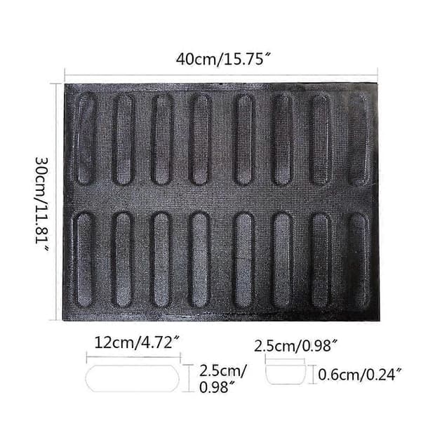 Silikone Brødforme Non-Stick Bageplader 16 Limpforme Bagere_tfrf