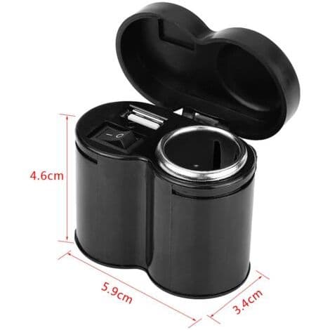 USB Charger, Dustproof Cigarette Lighter Adapter with Motorcycle Mount, for Tablets and Phones
