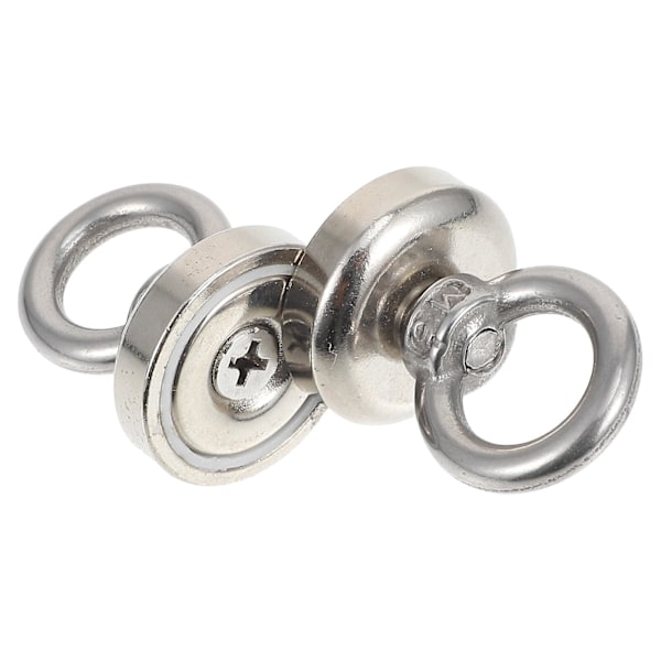 2 stk. Magnetkroge Køleskab Heavy Duty Magnetiske Kroge Metal Dørknapper Kommode Skuffegreb Køkken Skabsknapper Sølv 2,5x2,5x3,2cm