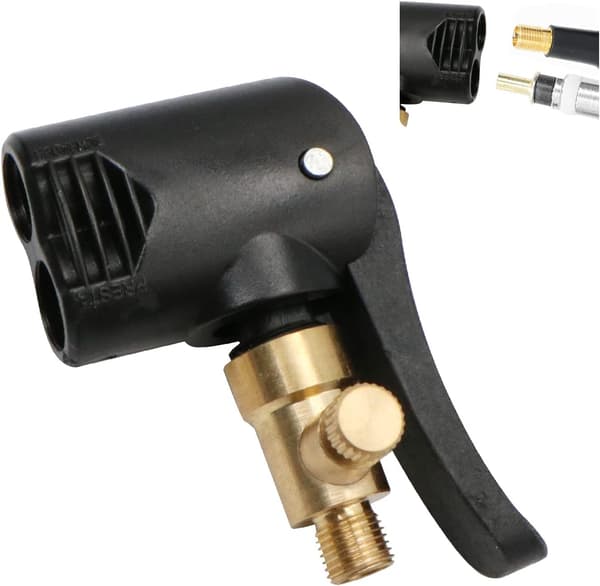 Bildäcksventiladapter, uppblåsningsmunstycke, gängad ersättningspump