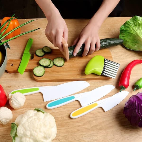 Children's Baking Kitchen Kitchen Knife Cookware Set Kids Kitchen Utensils 12-Piece Multicolor, Children's Play