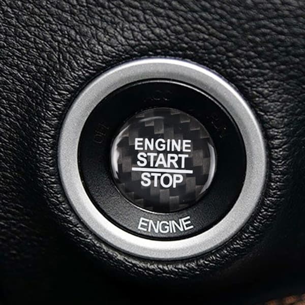 Carbon Fiber Button for Engine Start/Stop Button, Carbon Fiber Pattern
