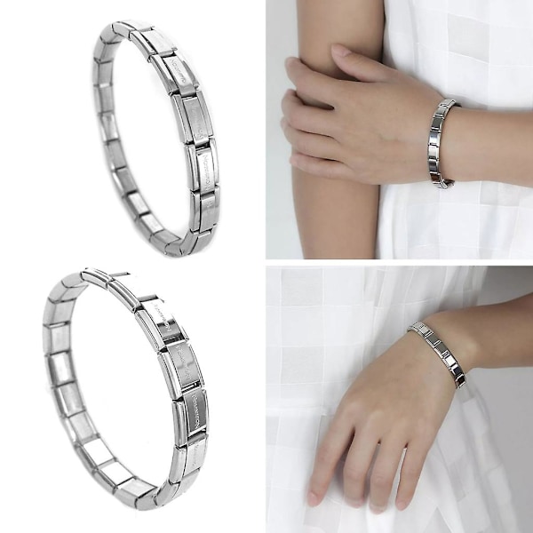 7/9mm Italiensk Starter Charm Armbånd Starter Ved 18 Led For Kvinder Håndled