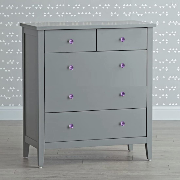 10 stk lilla miniknapper for skap, skuffer, skap, garderobe, kommode, møbelbeslag