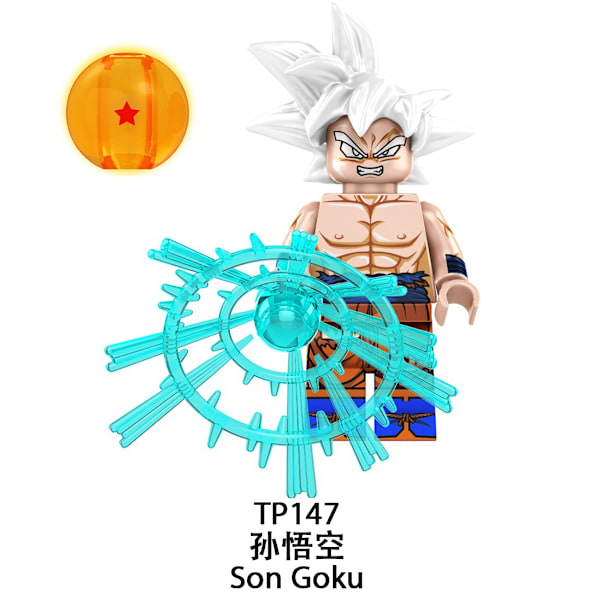 Dragon Ball-serien TP1019 Sun Wukong Saiyan byggeklodser figurmontering børns samlelegetøj