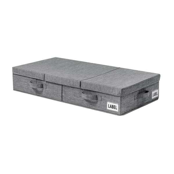 Under Bed Storage Bins with Lids (2-Pack) Large Underbed Storage Organizer with Handles Foldable Underbed Storage Bag