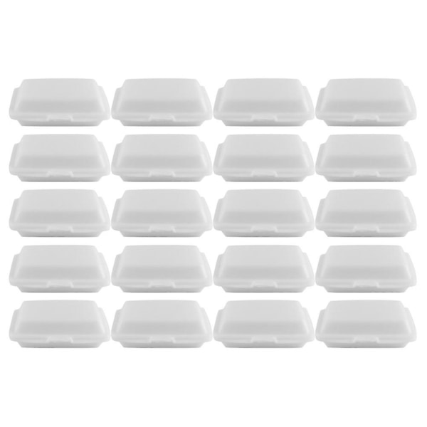 20 Pcs Miniature Lunch Box Model Simulation Takeaway Box Doll House Takeaway BoxesWhite2.5X1.9X0.8CM