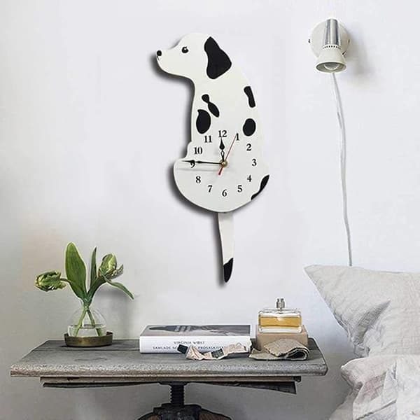 Wall Clock barn hundklocka för barnrum