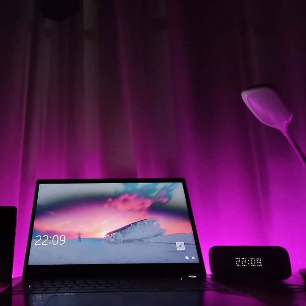 LED-remsa med USB-ström 6,56 fot/200 cm Regnbågsdrömfärg LED-ljusremsa med RF-fjärrkontroll för TV-bakgrundsbelysning DIY inomhusspelrum Dekoration