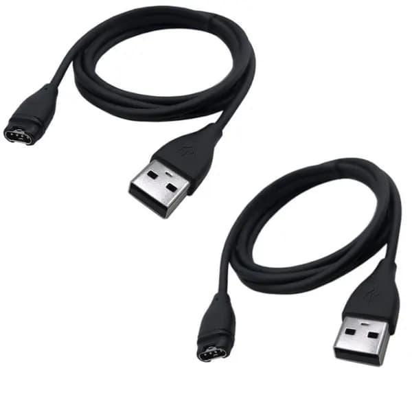 Garmin-kellon latauskaapeli 2 kpl, pikalataus-USB-kaapeli Fenix Forerunner Venu Vivoactive Vivomove -kelloille, musta Thick-A mouth Jiaming Thick-A mouth Jiaming