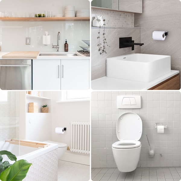 WC-paperiteline, Itseliimautuva Kudoksenpidike Ruostumattomasta Teräksestä, Ruostumaton Paperirullanpidike, Ei Porauksia Helppo Asentaa