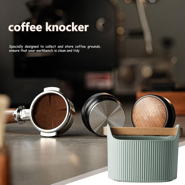 Coffee Grounds Container - Simple Coffee Waste Bin, Versatile Coffee Grounds Knock Box | Seamless Grounds Disposal Espresso Grounds Large Coffee Container