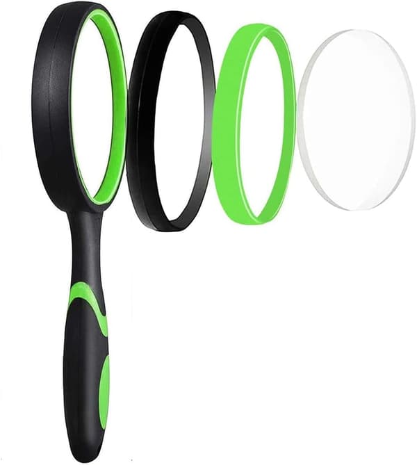 Sort grøn - Forstørrelsesglas, 20x læseglas, børn
