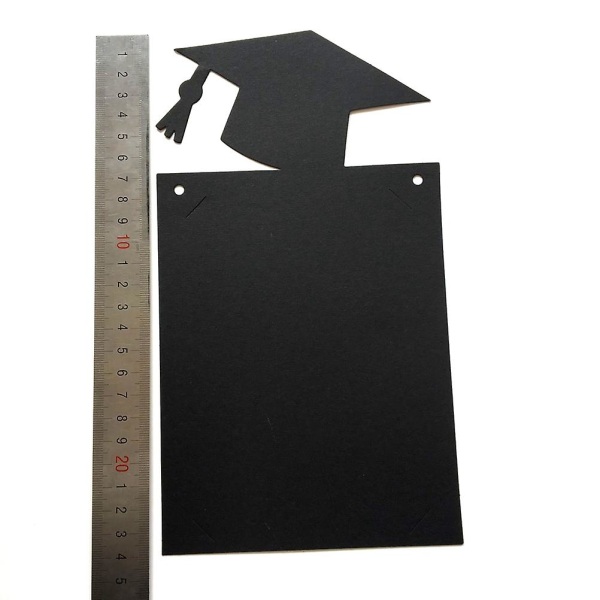 Festdekorasjon for Graduation Season - Bunting Graduation Banner Congrats Grad Banner Svart Black