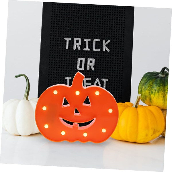 Halloween Jack-o-Lantern Lanterne Dekorativ Spisebord Dekor Retro Dekor Halloween Gresskar Dekorasjoner LED Dekorativ