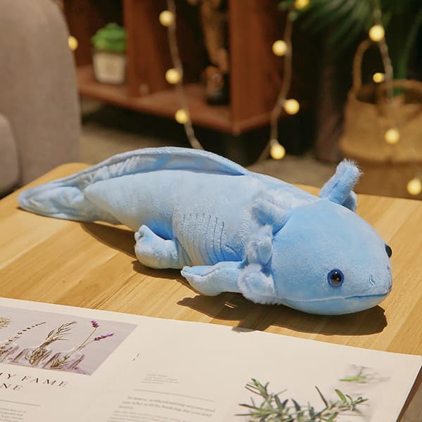 45 cm Salamander Plyschleksak Fylld Plyschkudde Barnpresent (Blå)