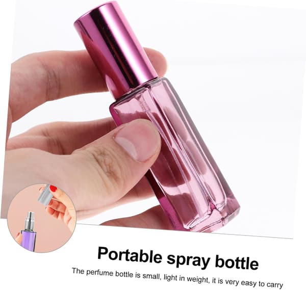 3 st reseflaskor för parfympåfyllning, påfyllningsbara tvättbara glassprayflaskor 10 ml bärbara för resor