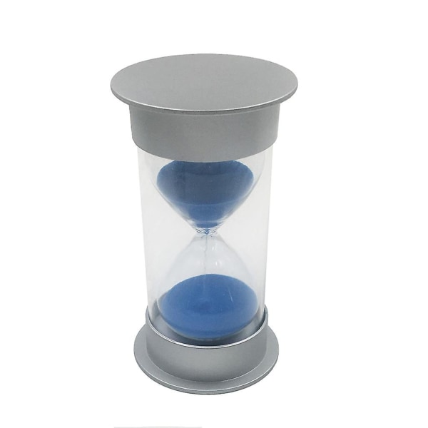 Timeglass Dusj Sandtimer Kjøkken Sandtimer Sylinder Timer 5 Minutter Matlaging Sandtimer Blå Blue