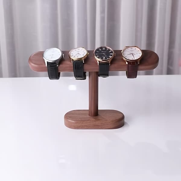 Solid Wood Watch Stand, Creative Decorative Storage Rack for Watches and Bracelets