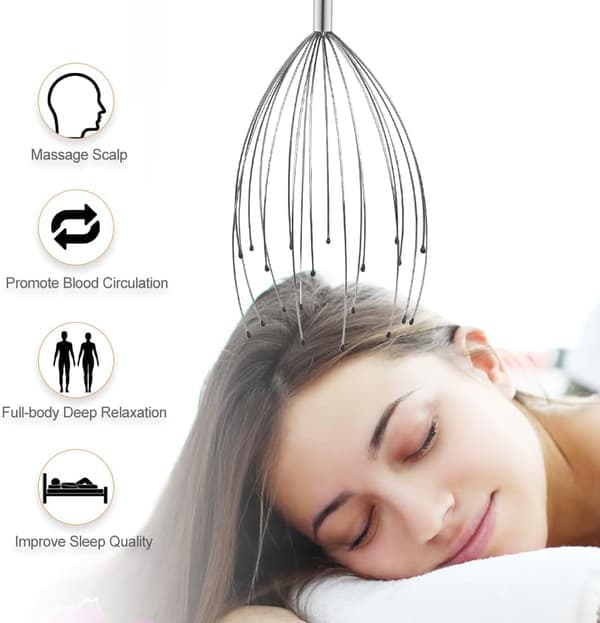 Head Massager - Scalp Massage - 20-Pin Head Scratcher