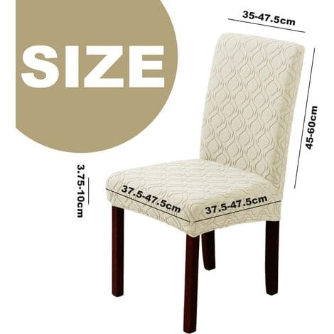 Chair Covers for Kitchen and Dining Room, Removable and Washable (2-Pack), Style 1