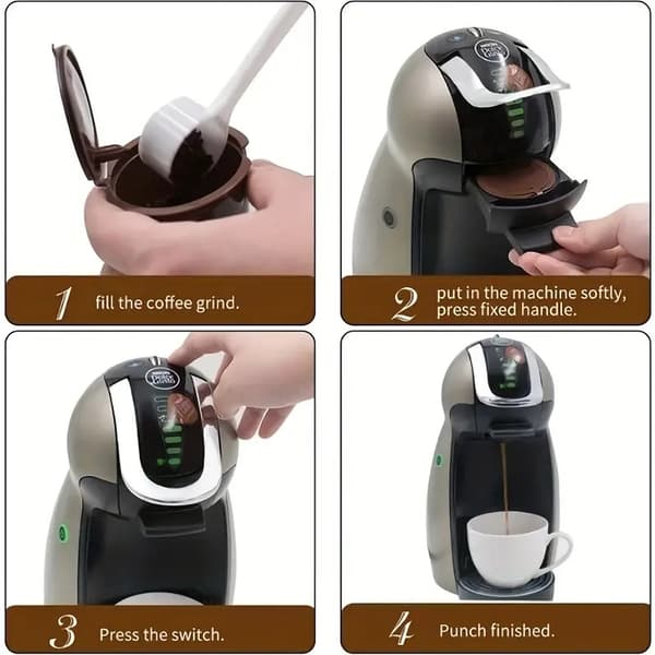 Genanvendeligt kapsel filter kaffekop til Nescafe Dolce Gusto Refill
