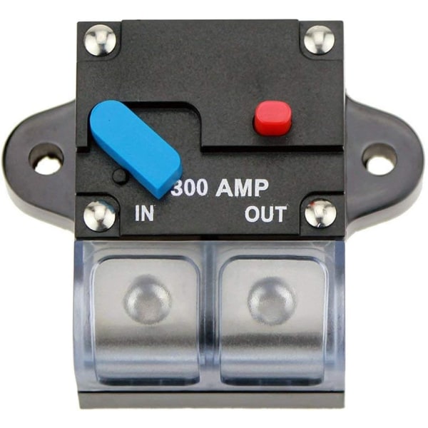 (300A) Säkringshållare Inverter Circuit Breaker Bilstereo Solenergi Inline Circuit Breaker Säkring Inverter med vattentät