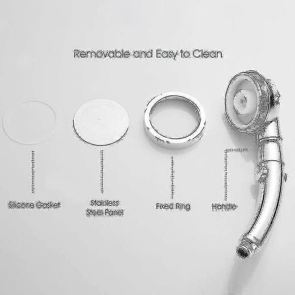 Dusch, högtryckshanddusch med på/av-pausknapp-FM-