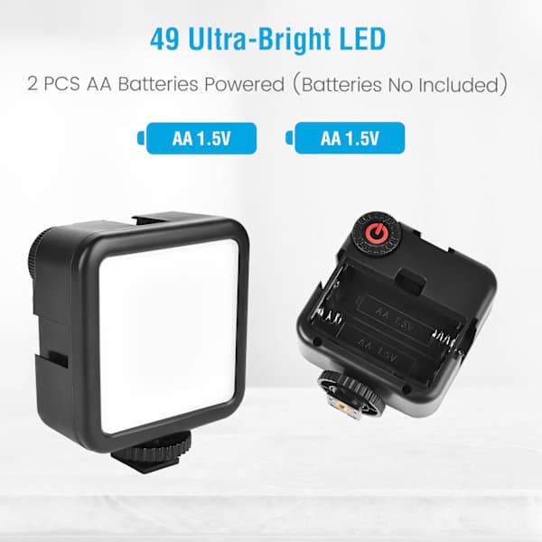 Vlogging Kit with Tripod, Microphone, LED Light, and Phone Holder