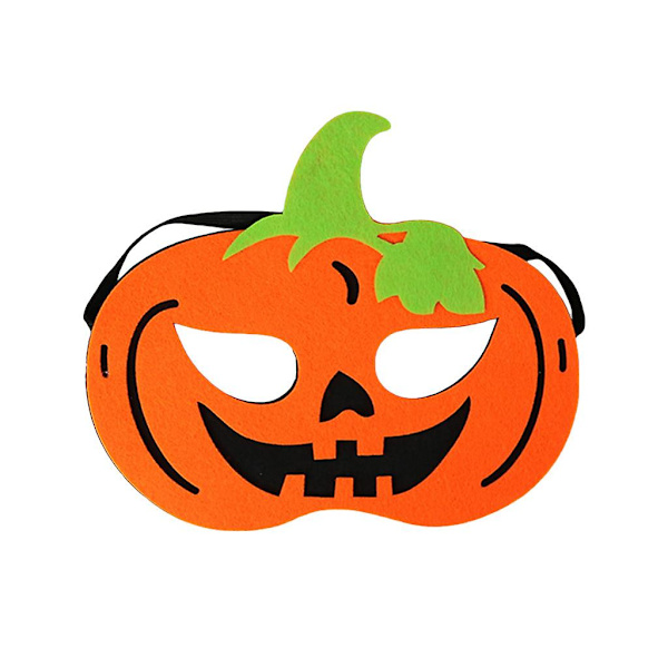 Filtet Græskarmaske Halloween Cosplay Maskerade Temafest Tilbehør Til Børn Græskar