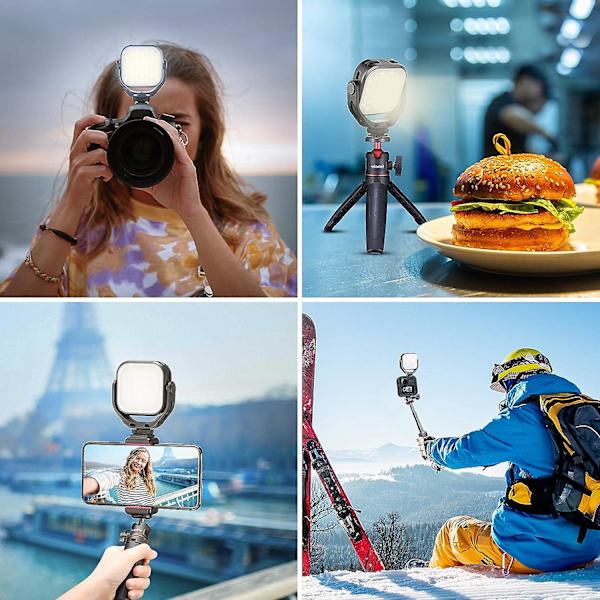 LED Videolys Mini Bærbar Fylllys SLR Mikro-enkeltkamera Mobiltelefon Universal Kamera Belysningslampe Håndholdt Opptak Video Direktesending
