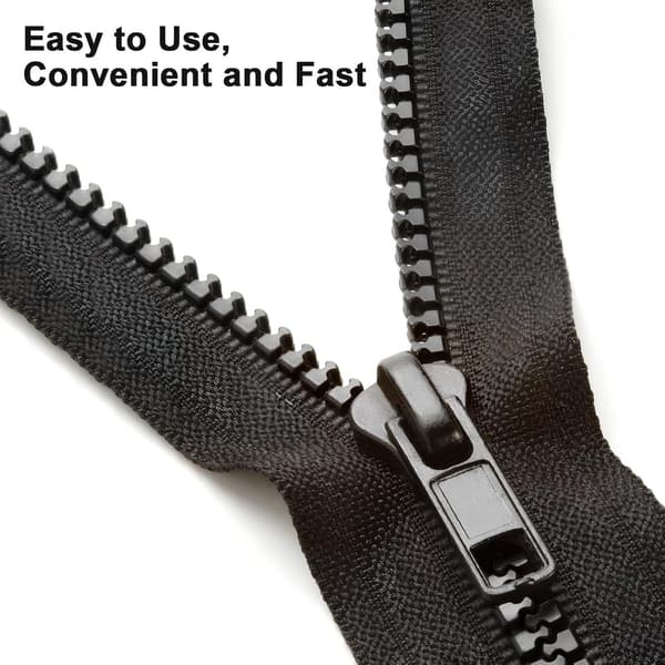 57 Pcs Resin Zipper Head Replacement Kit with Pullers, Universal Zipper Slider Repair Kit