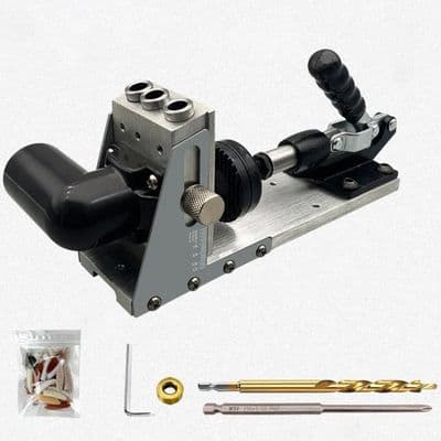 Pocket Hole Clamp Kit, Improved Metal Pocket Hole Clamping System, Professional Multi-function Clamp