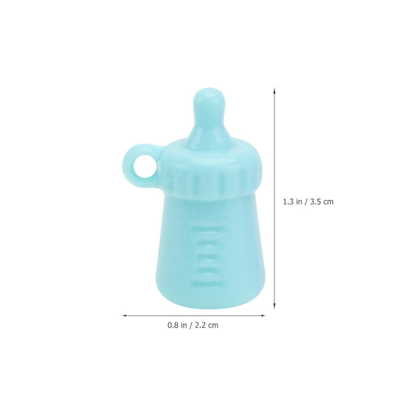 20 kpl Mini Simuloitu Vauvan Pullo Ripustimet Avaimenperä Laukku Ripustimet (sekoitettu väri) Satunnainen Väri 3.5x2.2cm