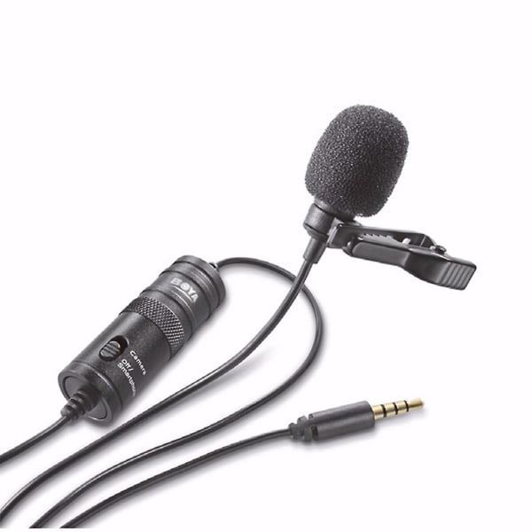 By-m1 Lavalier Kondensatormikrofon för DSLR Videokamera PC