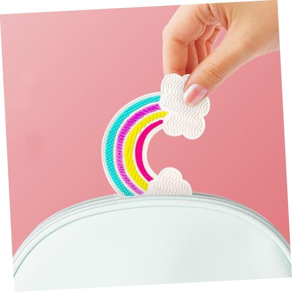 Makeup Brush Cleaner Beauty Tool Cleaning Device Silicone Cleaning Pad Reusable Brush Cleaning Pad Mixed Style