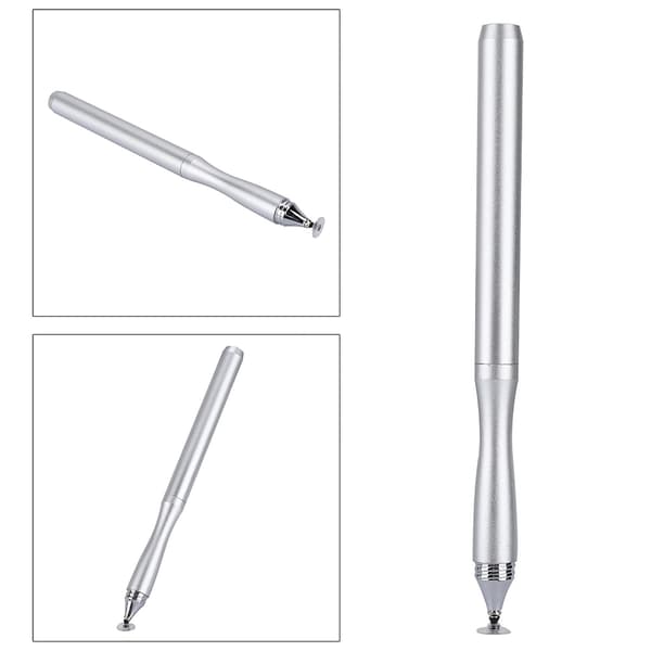 Smooth Disc Touch Stylus Touch Pen High Sensitivity Anti-scratch Pointing Pen for Phone and Tablet (Silver)